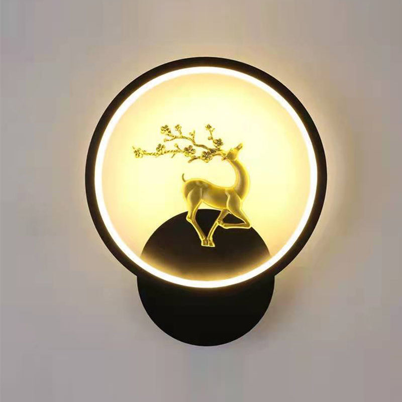 Geometry Shape Wall Lights Kid Style Metal 1 Light Wall Mount Light