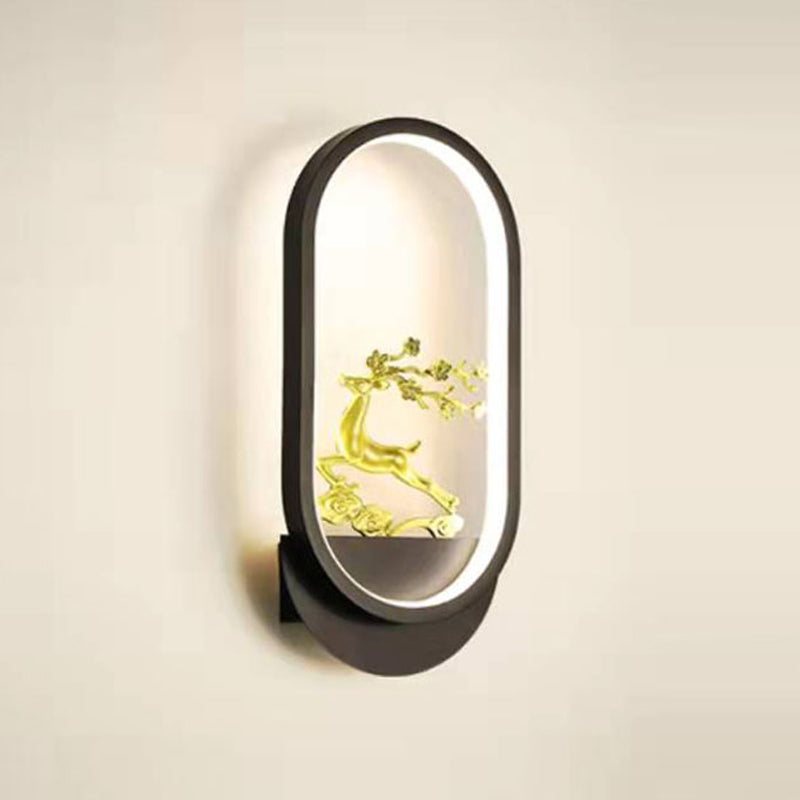 Geometry Shape Wall Lights Kid Style Metal 1 Light Wall Mount Light