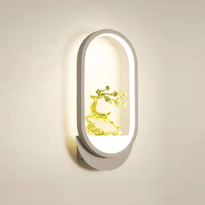 Geometry Shape Wall Lights Kid Style Metal 1 Light Wall Mount Light