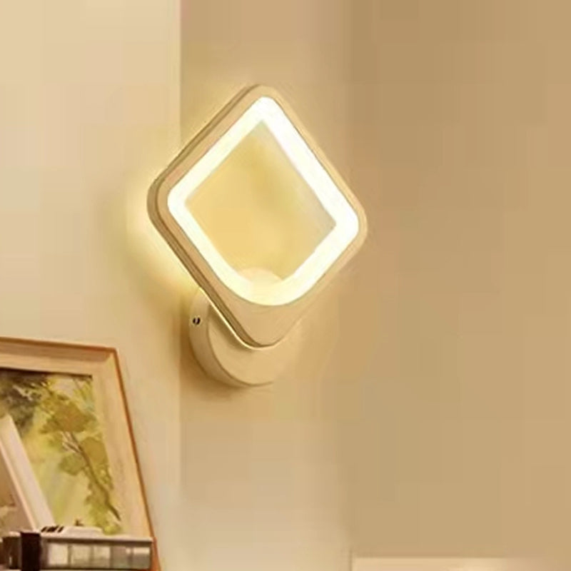 Geometry Shape Wall Lights Kid Style Metal 1 Light Wall Mount Light