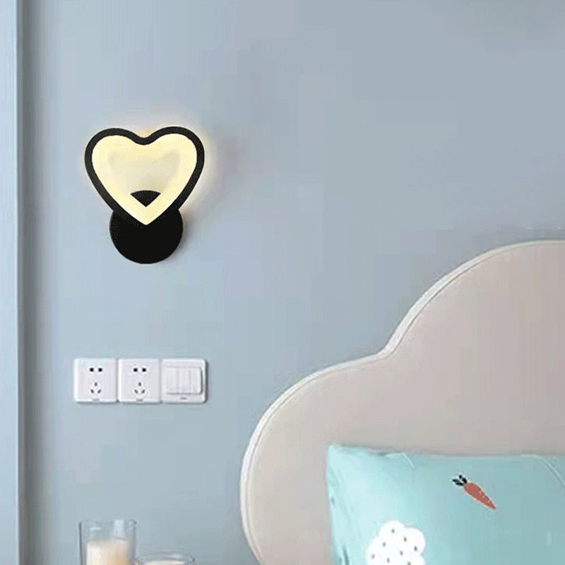 Geometry Shape Wall Lights Kid Style Metal 1 Light Wall Mount Light
