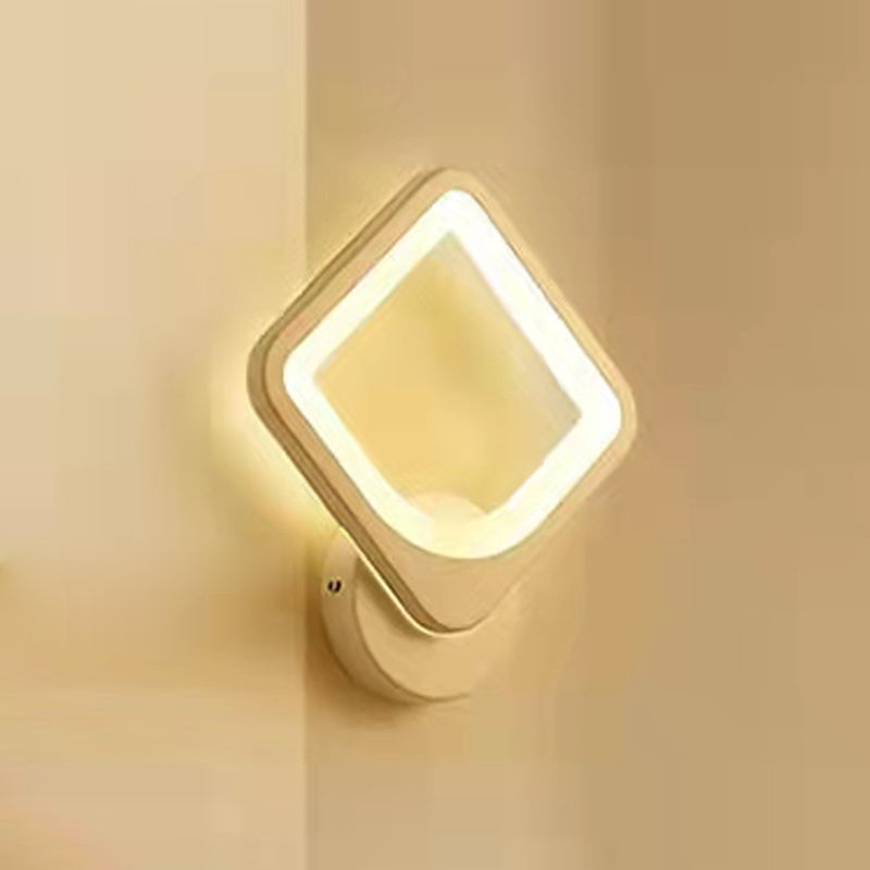 Geometry Shape Wall Lights Kid Style Metal 1 Light Wall Mount Light