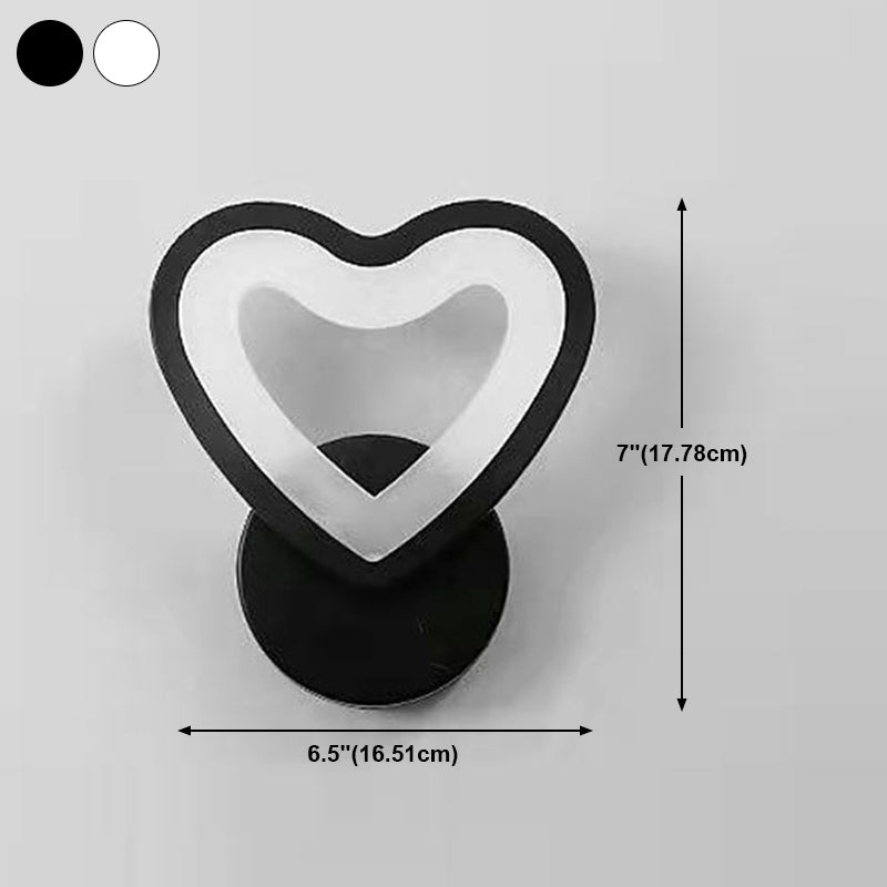 Geometry Shape Wall Lights Kid Style Metal 1 Light Wall Mount Light