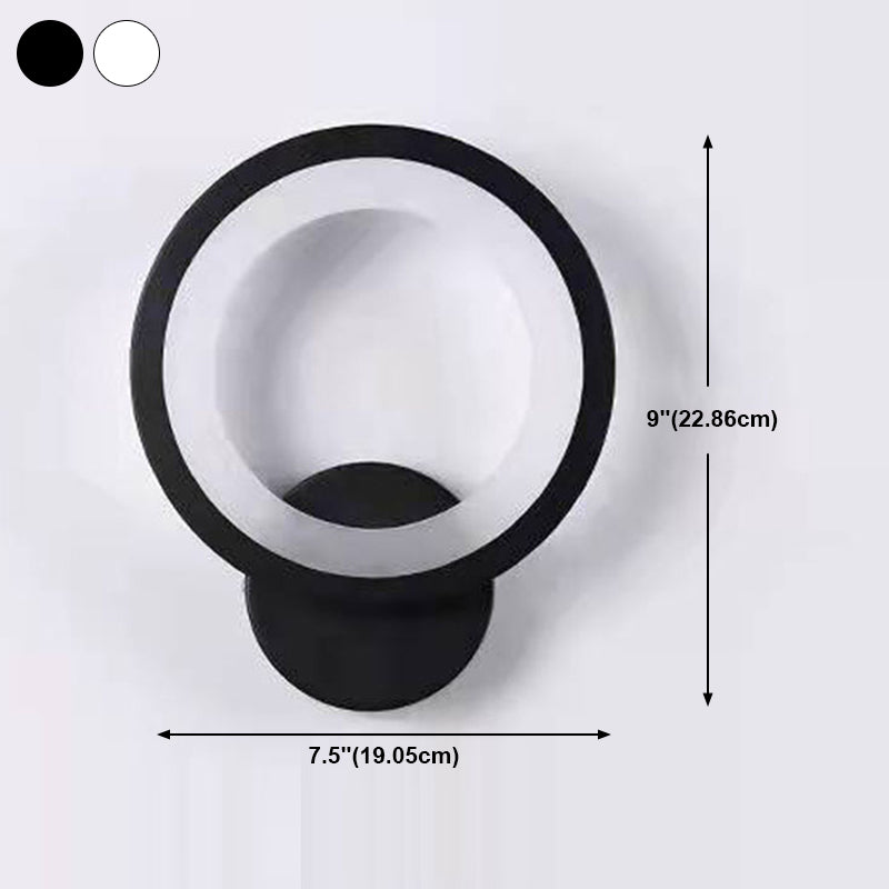 Geometry Shape Wall Lights Kid Style Metal 1 Light Wall Mount Light