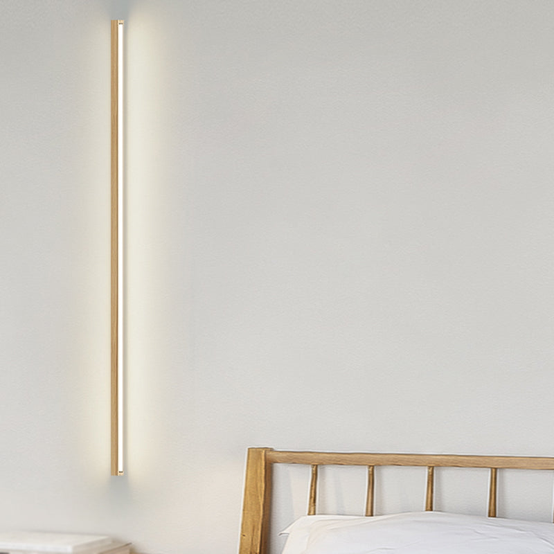 Luces de pared de madera de estilo de pared lineal de múltiples luces