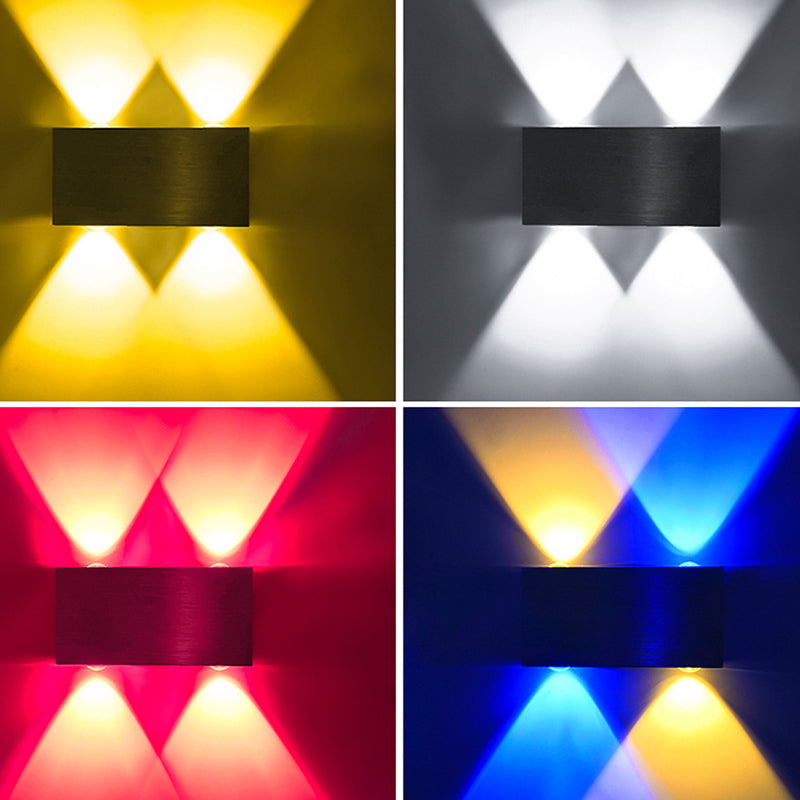 Multi Light Geometry Wall Sconce Modern Style Metal Wall Lighting for Bedroom