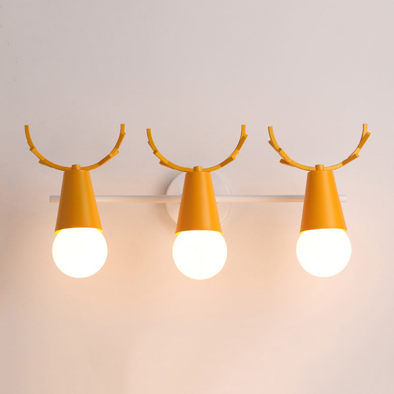 Modern Colorful Wall Sconce Light Creative Antlers Wall Light Fixture for Bedroom