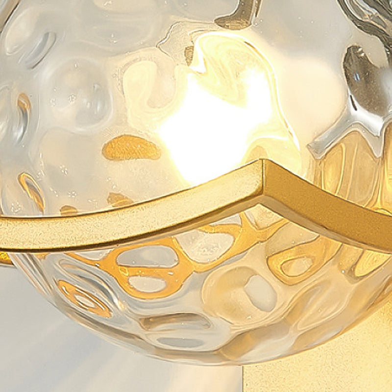 Lámparas de pared de bola de estilo modernas de vidrio 1 lámparas de pared ligeras