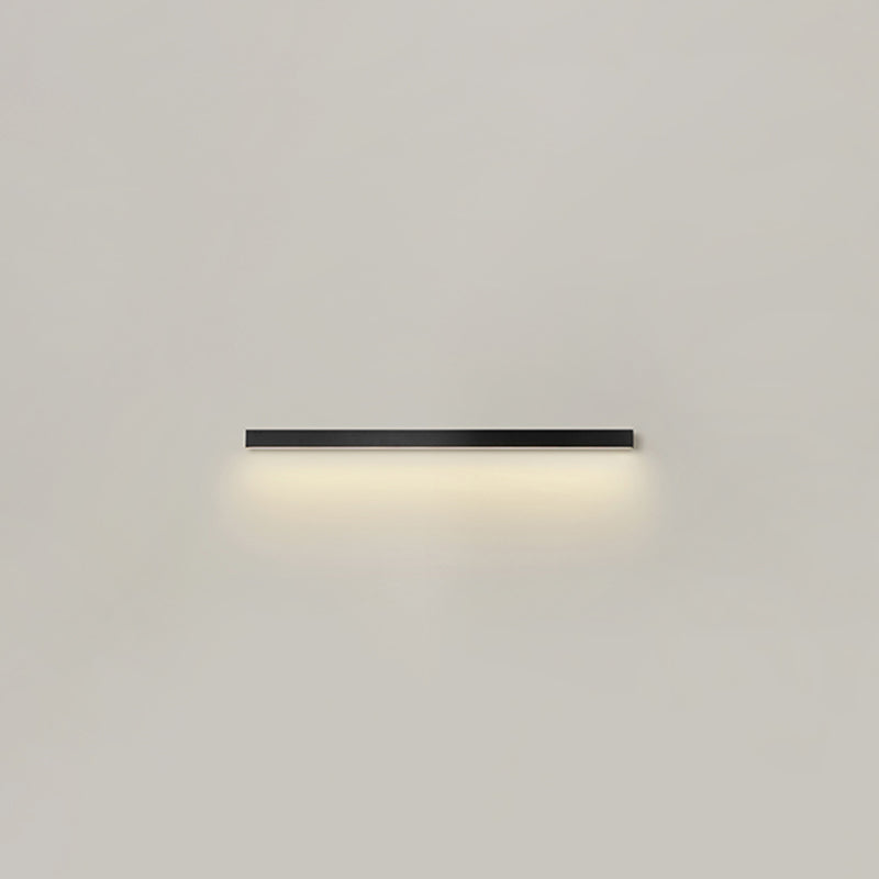 Luz de pared de metal de forma lineal Estilo moderno de 1 luces Luz de pared de 1 luces