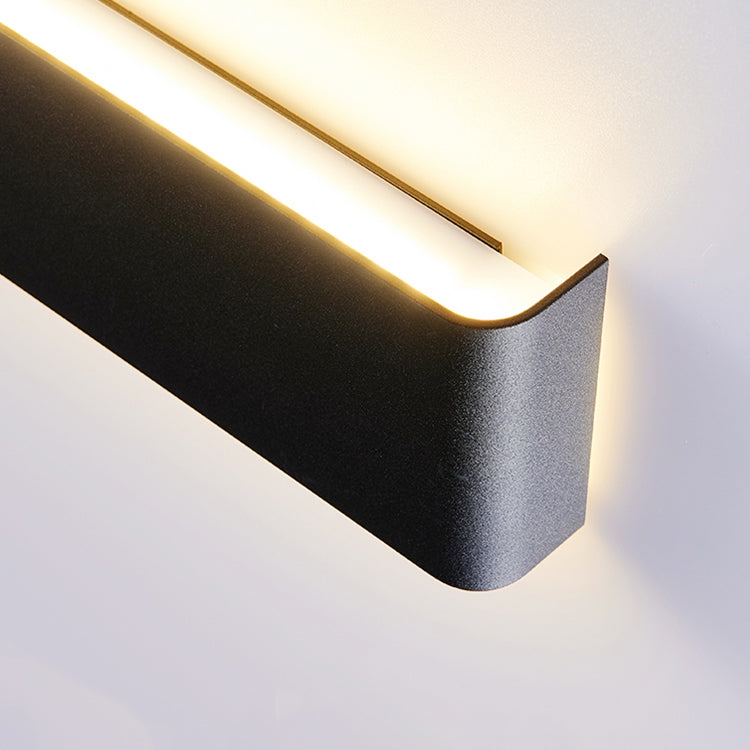 Luz de pared de forma rectangular de estilo de metal de estilo moderno 1 luz de montaje de pared de luz
