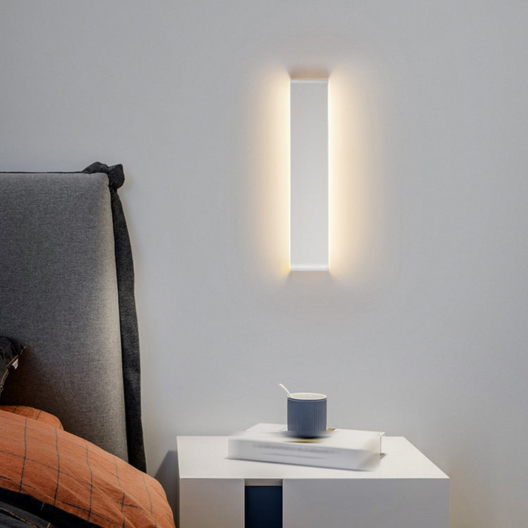Luz de pared de forma rectangular de estilo de metal de estilo moderno 1 luz de montaje de pared de luz