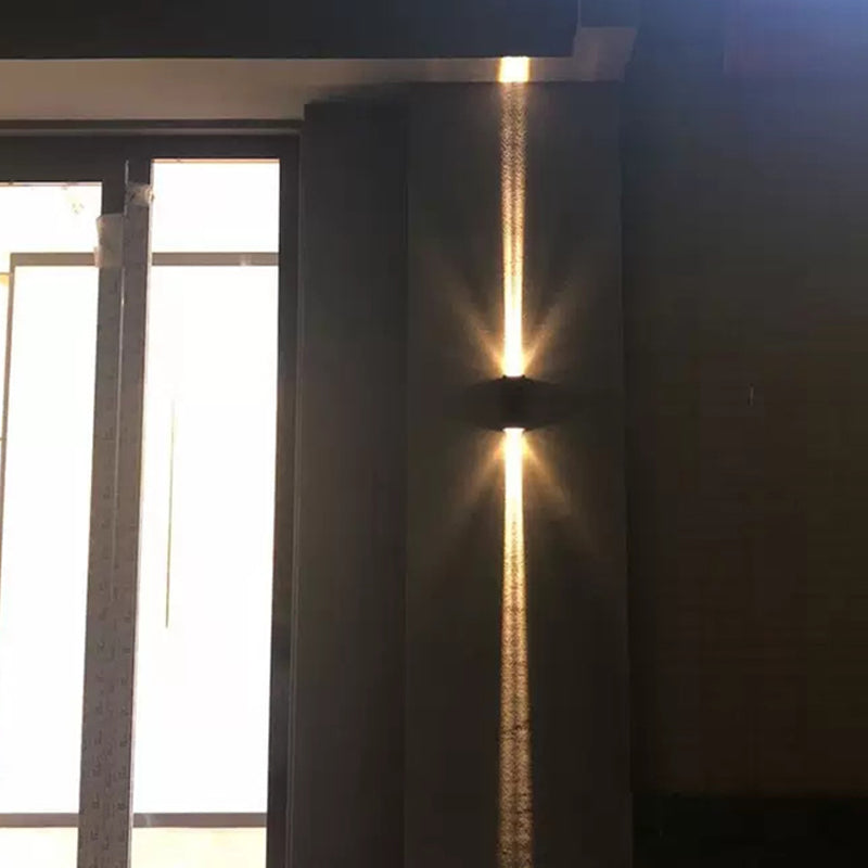 Modern Style Rectangular Wall Mounted Lamps Metal 2 Lights Wall Light Sconces