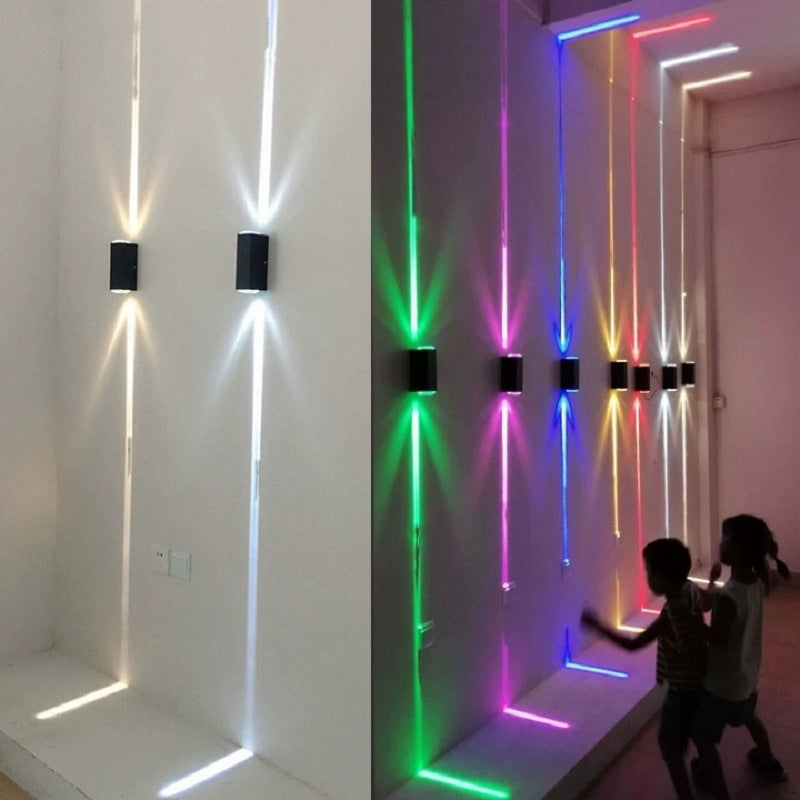 Modern Style Rectangular Wall Mounted Lamps Metal 2 Lights Wall Light Sconces