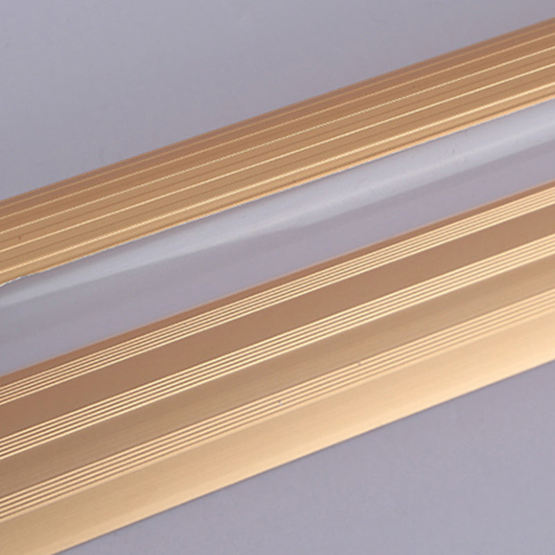 Postmodern Style Strip Shape Wall Lighting Metal 1 Light Wall Sconces for Shower Room