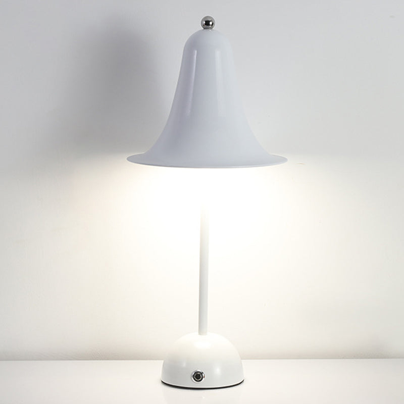 Bell Shape Table Lamp Modern Style Metal Single Light Night Table Lamp