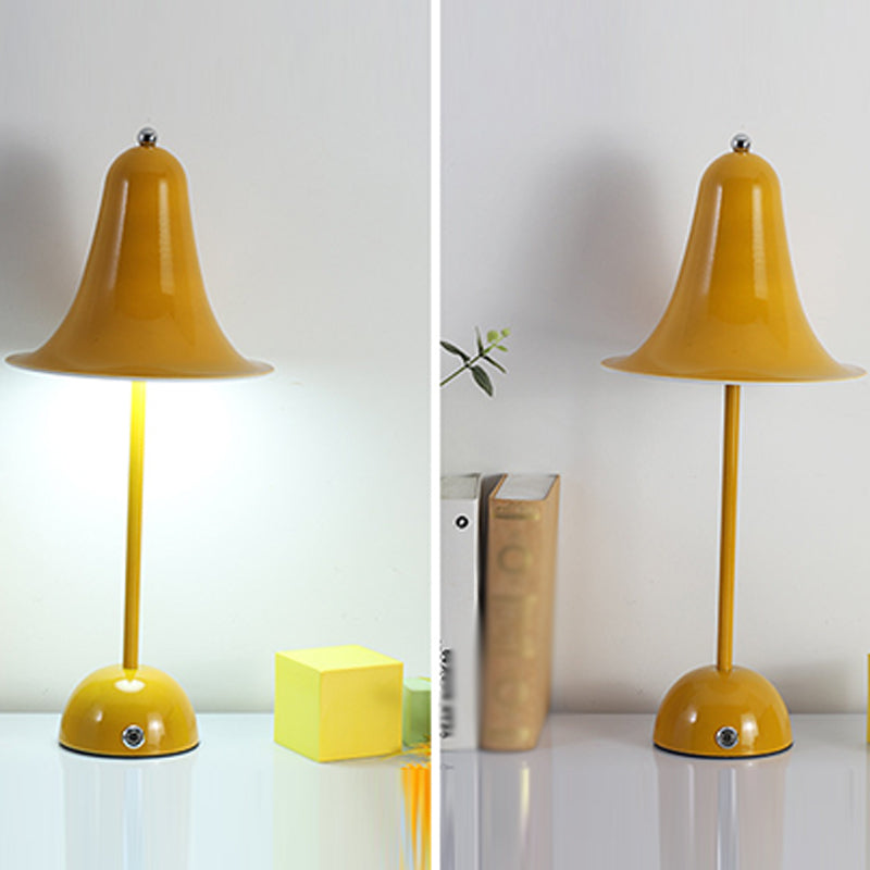 Bell Shape Table Lamp Modern Style Metal Single Light Night Table Lamp
