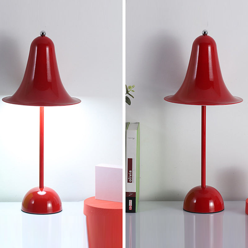 Bell Shape Table Lamp Modern Style Metal Single Light Night Table Lamp