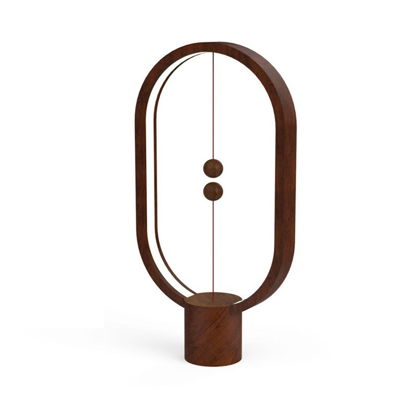 Modern Style Geometry Shape Table Light Metal 1 Light Nightstand Lamps for Bedside