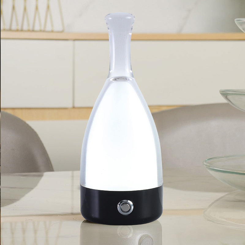 Bottle Shape Table Lamp Modern Style Glass Single Light Table Light