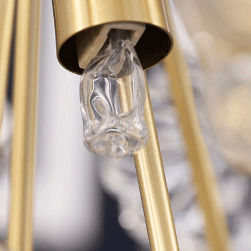 Glass Decorative Chandelier Modern Flower Shape Light for Restaurant and Hotel