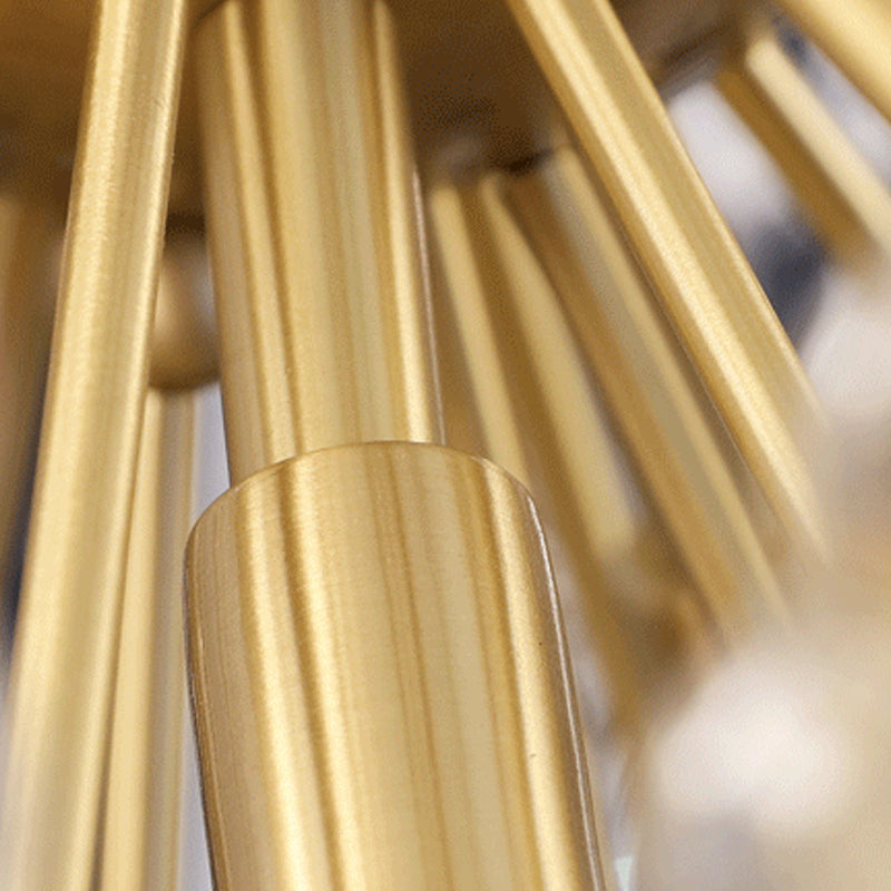 Glass Decorative Chandelier Modern Flower Shape Light for Restaurant and Hotel