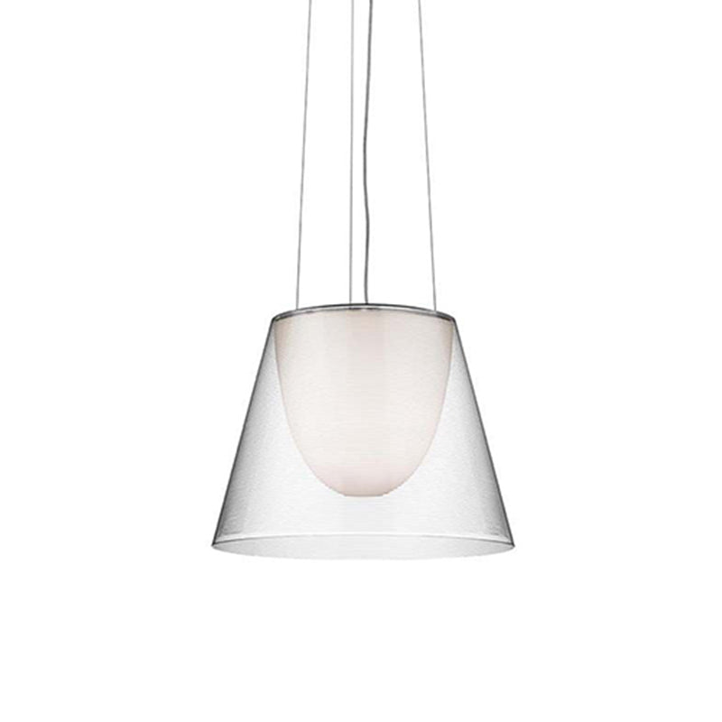 1 Light Barrel Hanging Pendant Modern Style Metal Hanging Lighting for Living Room