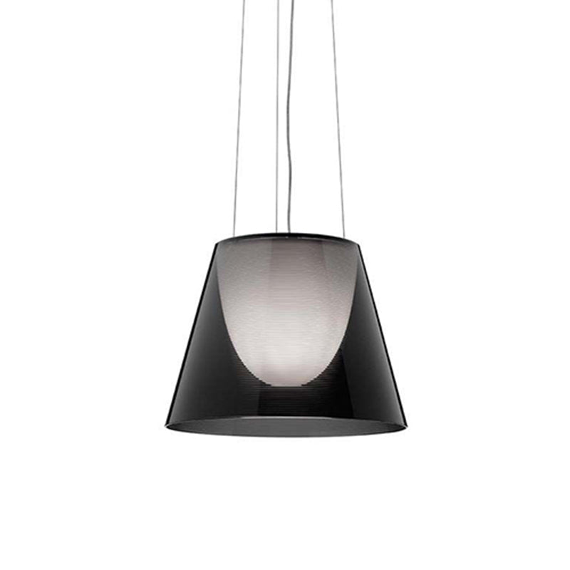 1 Light Barrel Hanging Pendant Modern Style Metal Hanging Lighting for Living Room