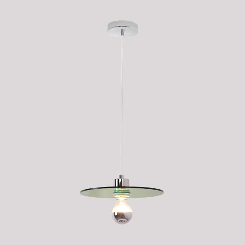 Cercle Shaped Sanging Lighting Modern Style Metal 1 Light Hanging Lamping pour le chevet