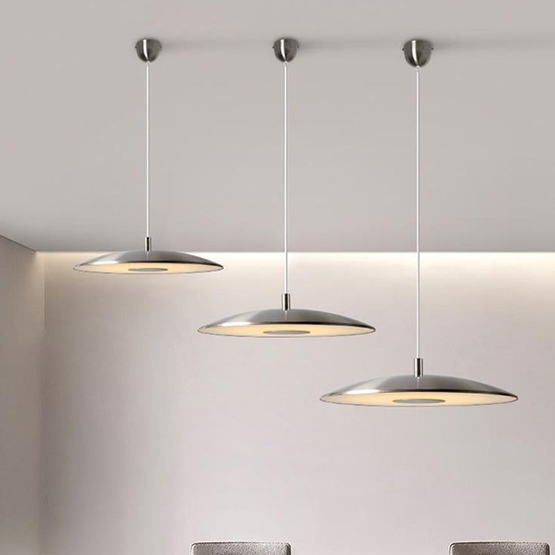 Schijfvorm metaal hangende hanglamp Noordse LED -suspensie hanglamp