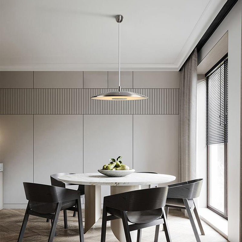 Schijfvorm metaal hangende hanglamp Noordse LED -suspensie hanglamp