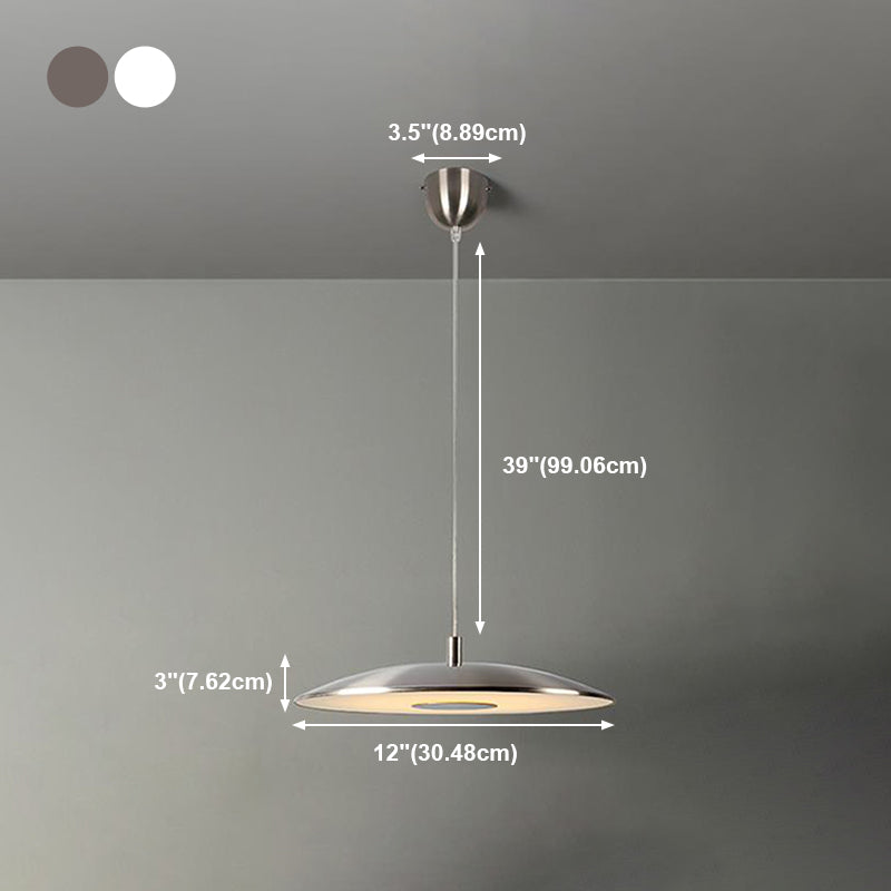 Schijfvorm metaal hangende hanglamp Noordse LED -suspensie hanglamp