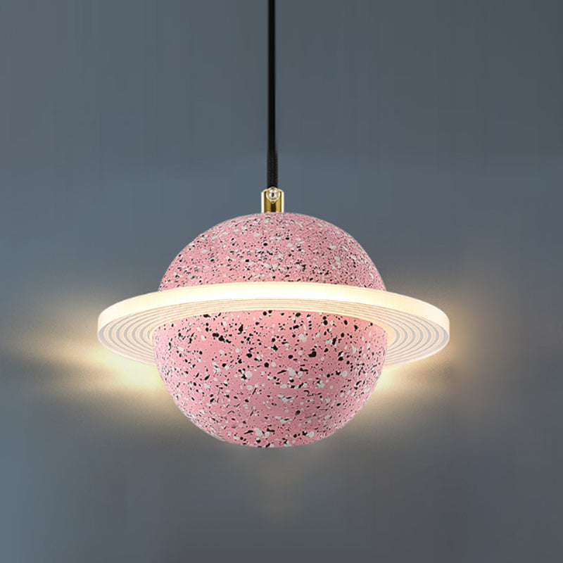 Bille de forme ciment suspendu moderne style multiples luminaires suspendus