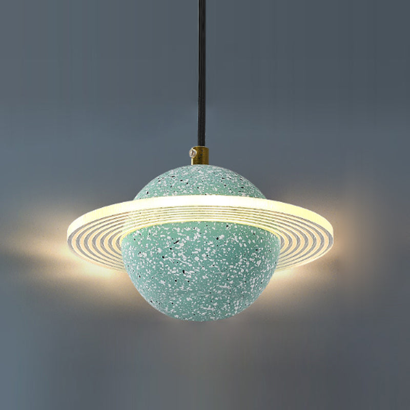 Bille de forme ciment suspendu moderne style multiples luminaires suspendus