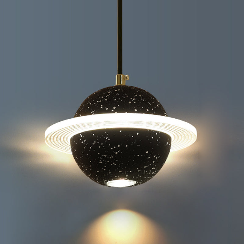 Bille de forme ciment suspendu moderne style multiples luminaires suspendus