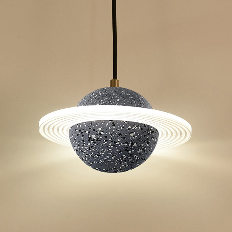 Bille de forme ciment suspendu moderne style multiples luminaires suspendus