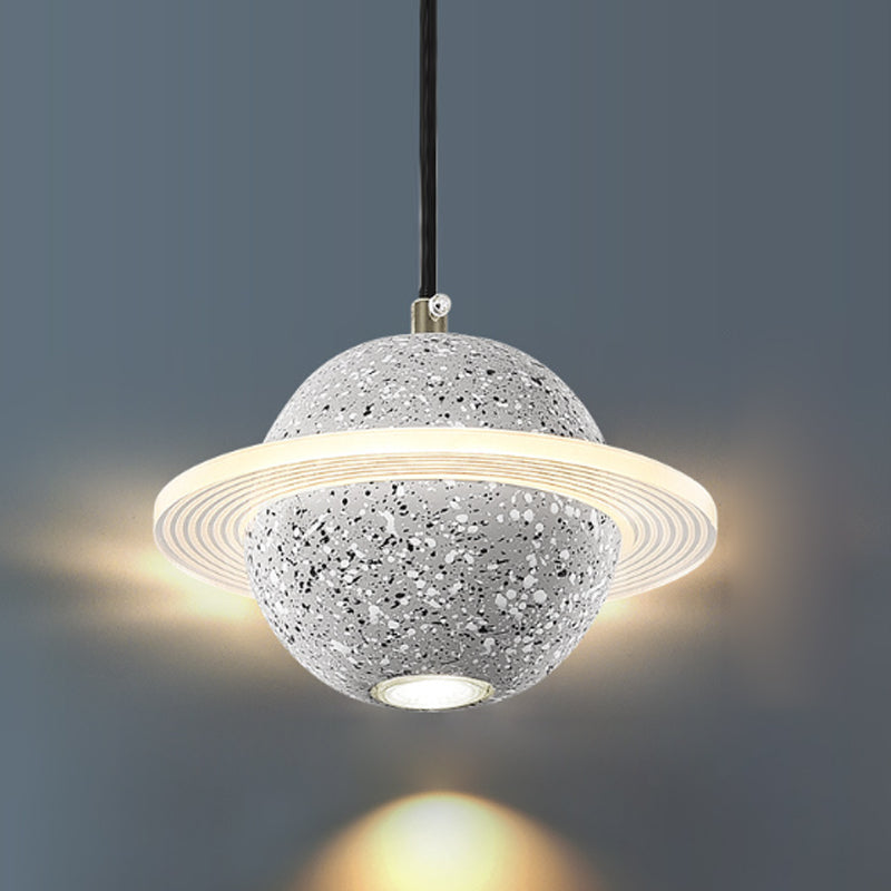 Bille de forme ciment suspendu moderne style multiples luminaires suspendus
