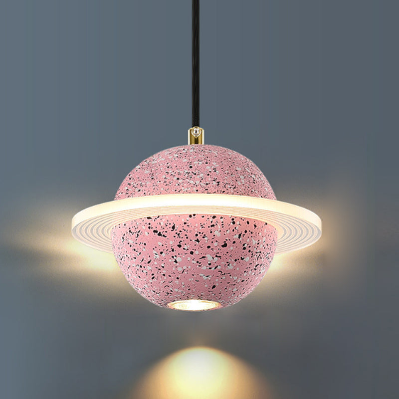 Bille de forme ciment suspendu moderne style multiples luminaires suspendus