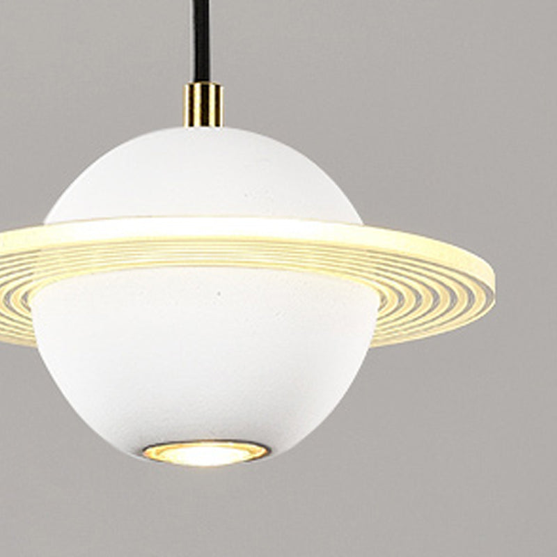 Bille de forme ciment suspendu moderne style multiples luminaires suspendus