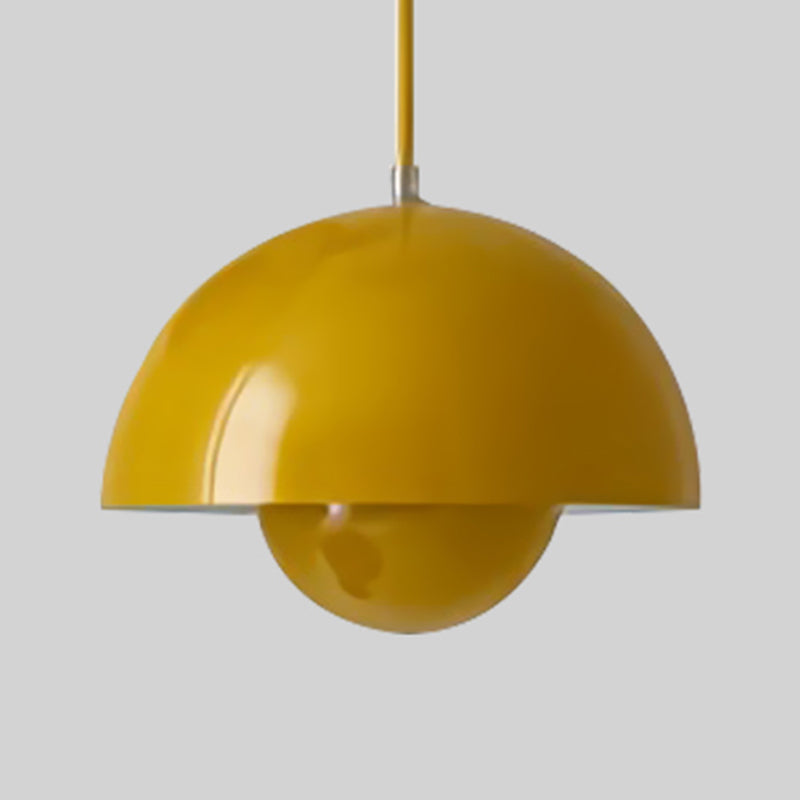 Round Shape Metal Hanging Light Nordic Macarons 1-Light Hanging Light Fixtures