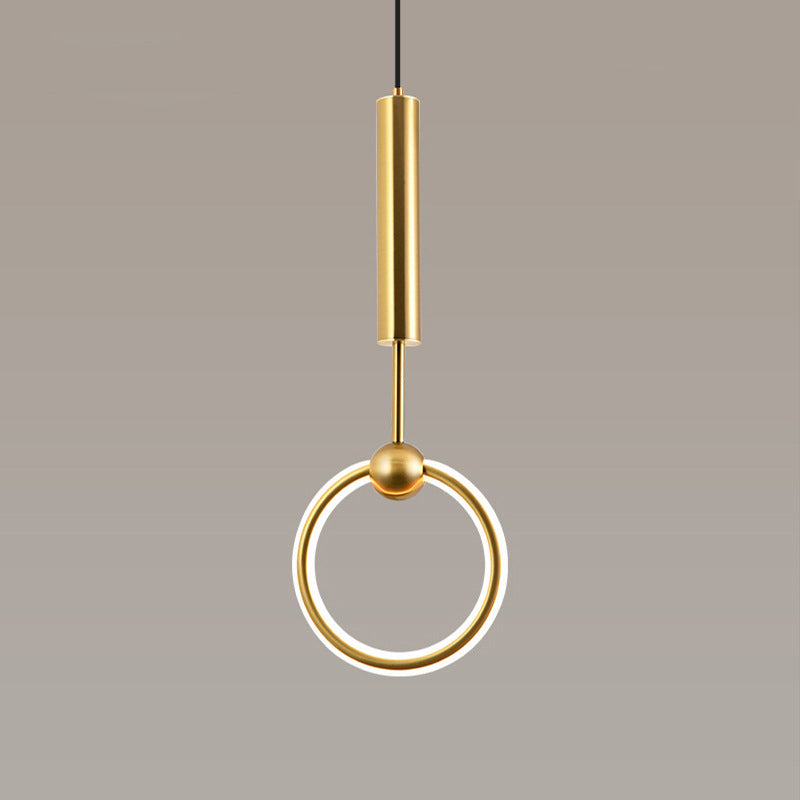 Lumière suspendue linéaire minimaliste Aménagement d'éclairage pendentif moderne pour le salon