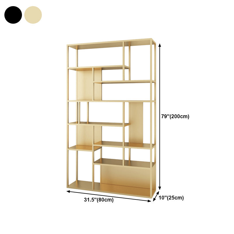 Modern Style Metal Bookshelf Open Etagere Shelf Bookcase for Office