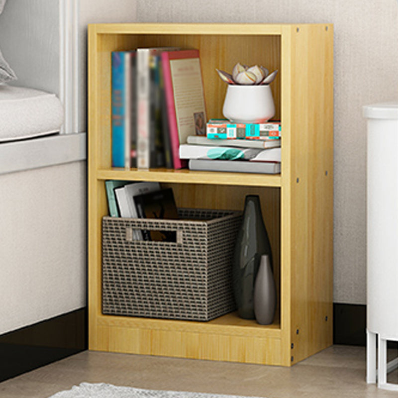 White and Natural Standard Bookshelf Manufactured Wood Bookshelf for Home