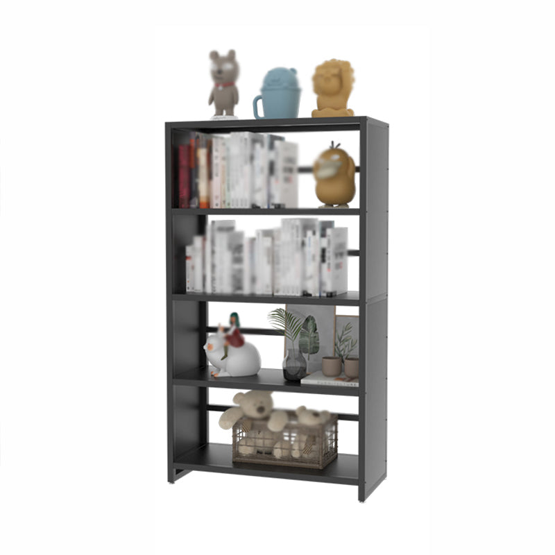 Modern Metal Bookshelf Open Shelf Bookcase with Rectangular Shelves