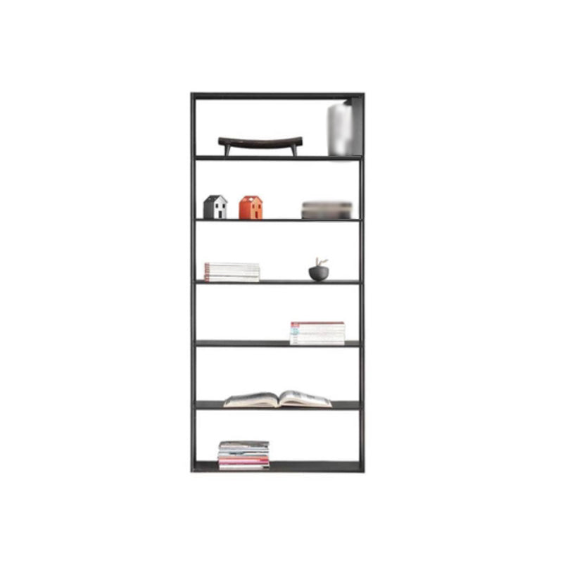 Libreria per scaffali aperti in stile minimalista con scaffale rettangolare