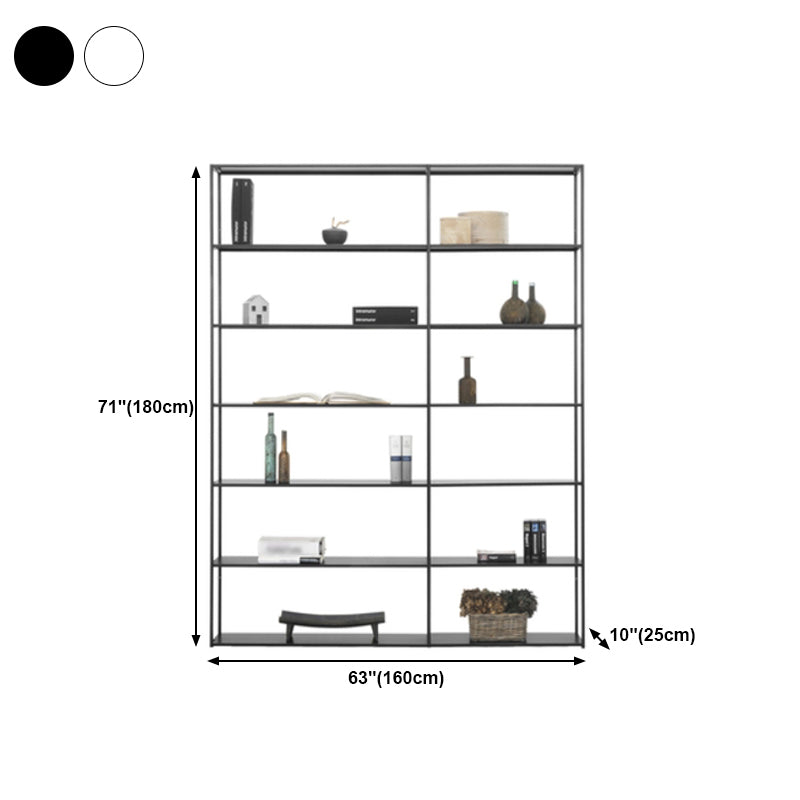 Bibliothèque d'étagère ouverte de style minimaliste avec étagère rectangulaire