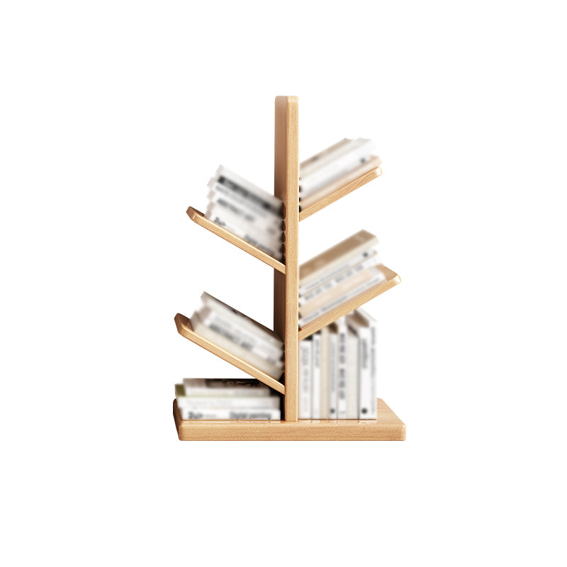 Contemporary Etagere Bookcase Wooden Open Back Bookshelf for Home