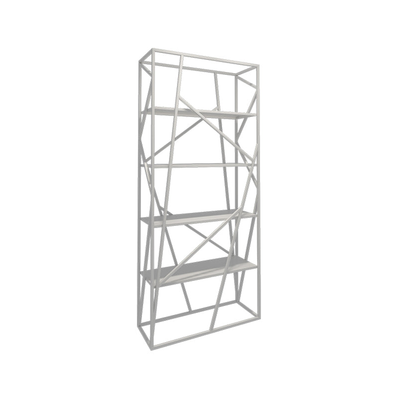 Open Metal Etagere Bookcase Contemporary Rectangular Shelf Bookcase