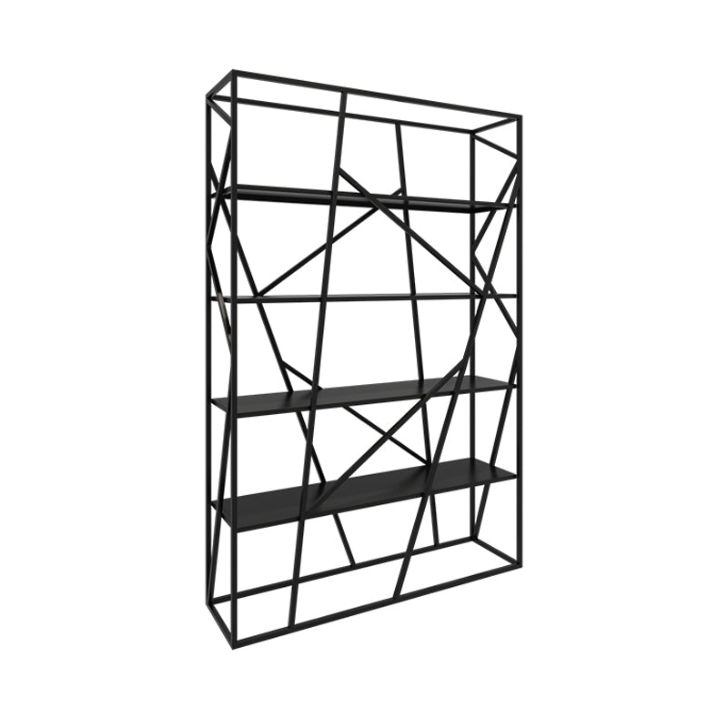 Open Metal Etagere Bookcase Contemporary Rectangular Shelf Bookcase