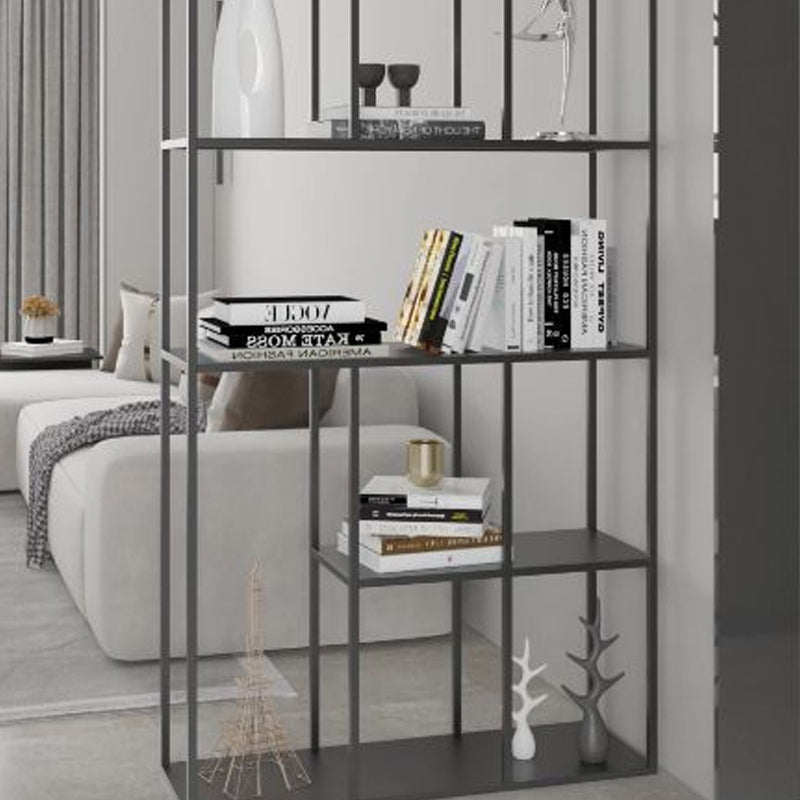 Minimalist Open Metal Etagere Bookcase with Rectangular Shelves Bookcase
