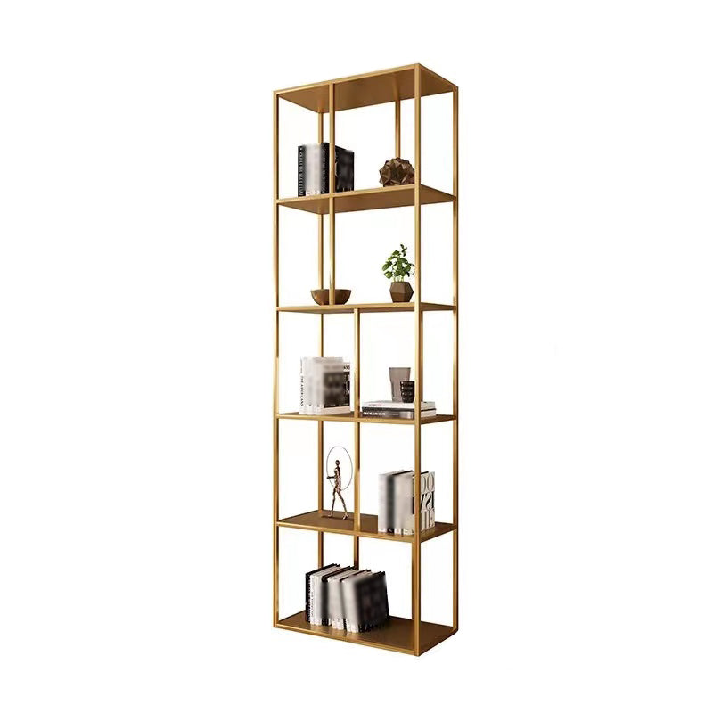 Modern Style Metal Bookshelf Open Shelf Bookcase for Study Room